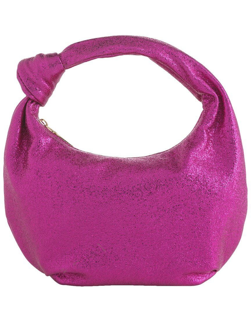 Shiraleah Chrissy Knotted Metallic Top In Pink