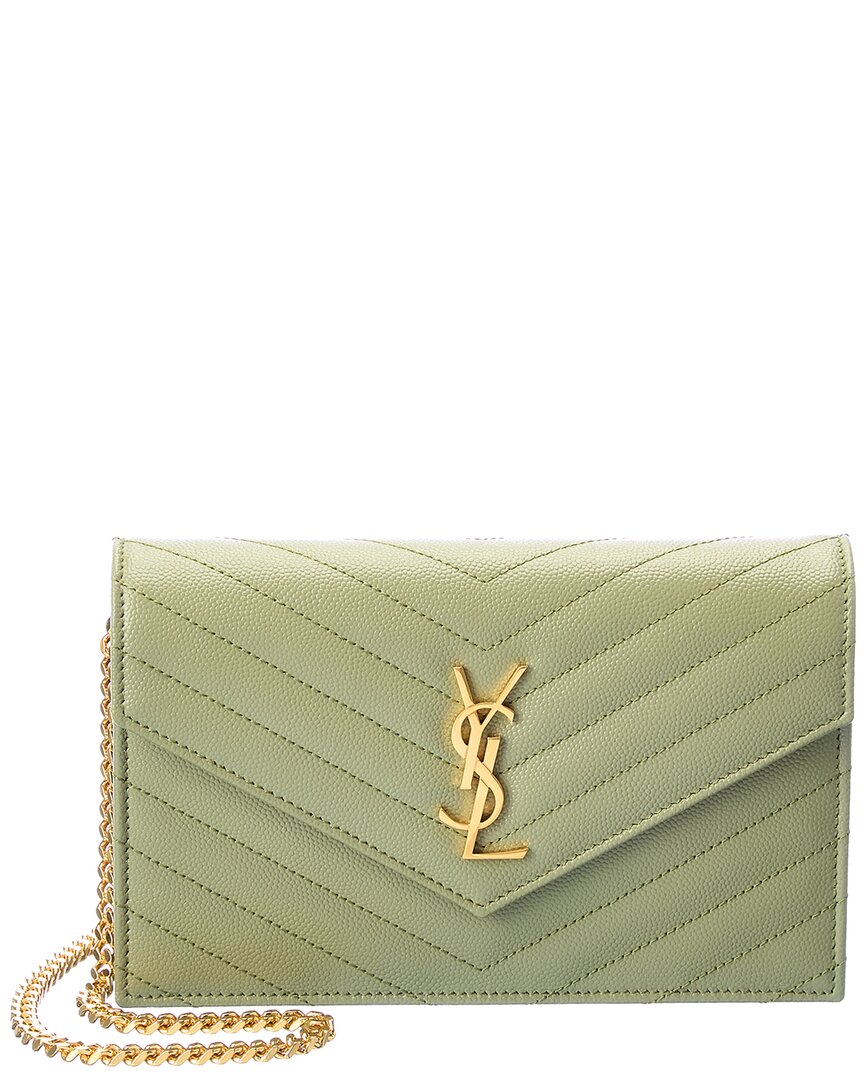 Saint Laurent Monogram Matelasse Leather Clutch