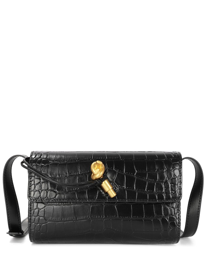 TIFFANY & FRED PARIS TIFFANY & FRED PARIS CROC-EMBOSSED LEATHER CROSSBODY 