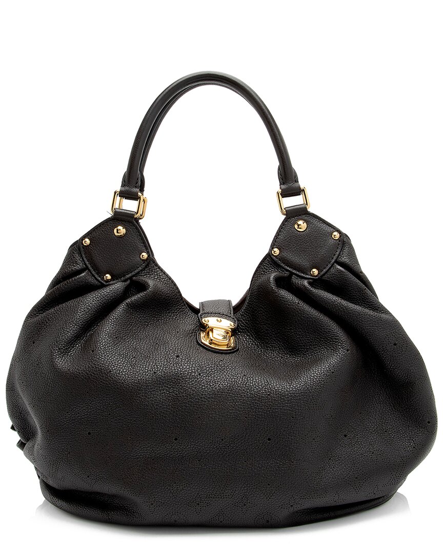 Louis Vuitton Brown Mahina Leather L Hobo Bag (Authentic Pre-Owned)