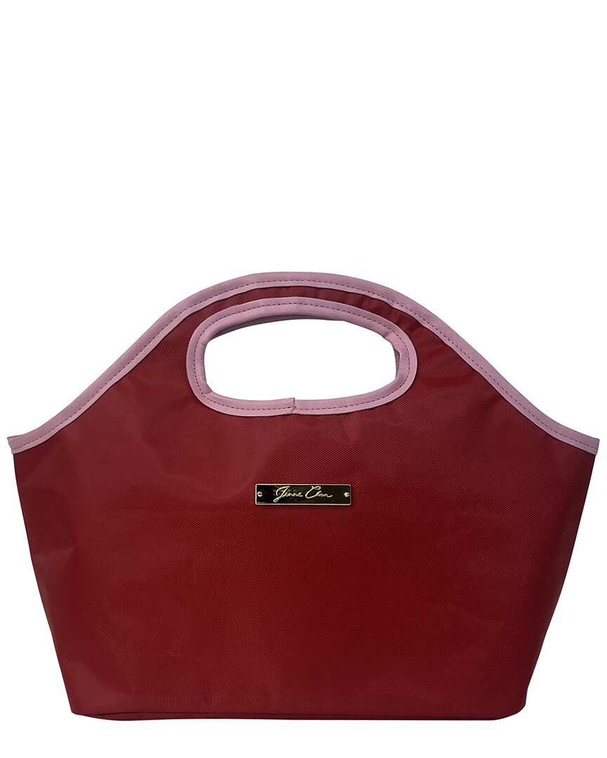 Jenni Chan Wide Top Lunch Tote In Red