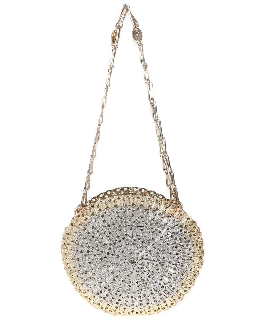 Pre-owned Chanel Paco Rabanne Gold & Silver Brass Disc 1969 Circle Shoulder Bag (authentic Pre-  Loved)