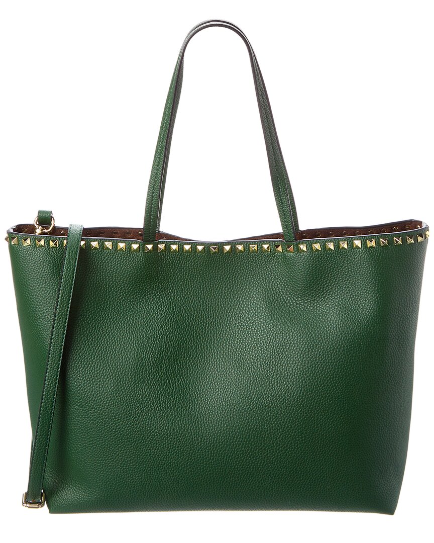 Tiffany & Fred Paris Leather Tote In Green