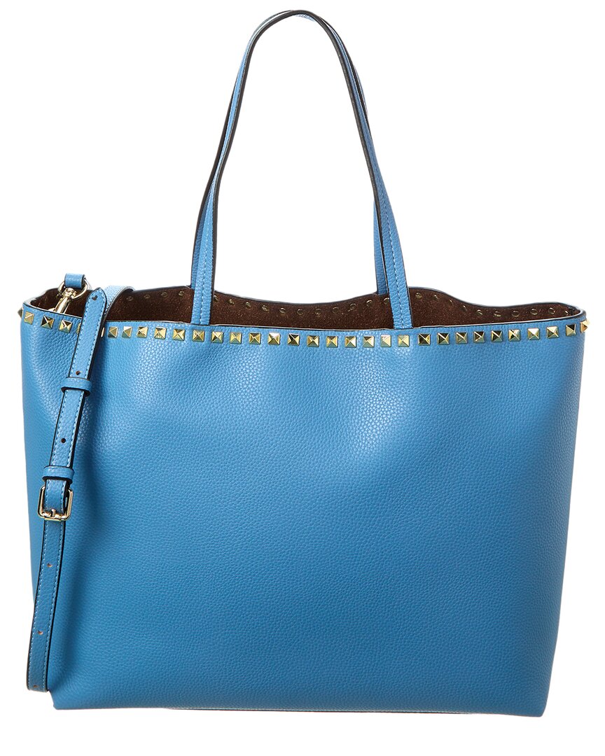 Tiffany & Fred Paris Leather Tote In Blue