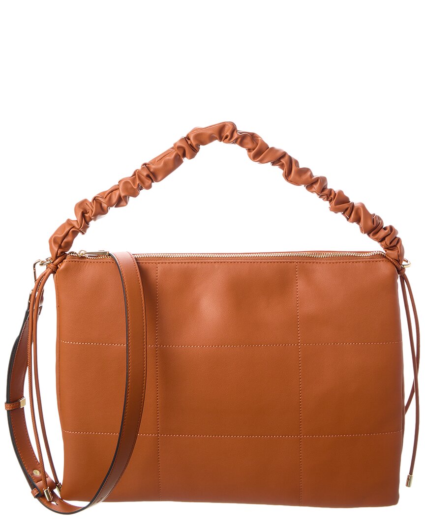 Tiffany & Fred Paris Quilted Leather Tote In Brown