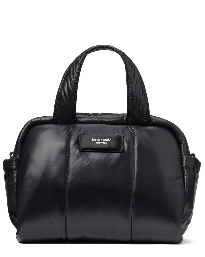 Kate Spade New York Puffed Puffy Fabric Satchel In Black
