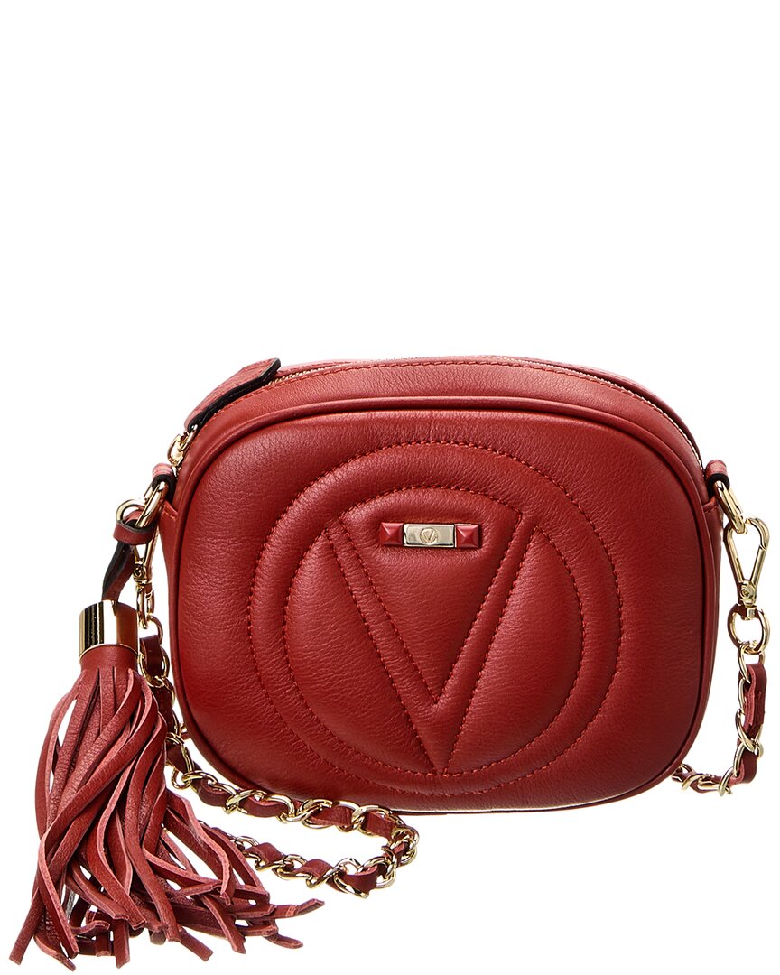 Valentino By Mario Valentino Nina Signature Leather Crossbody In Red