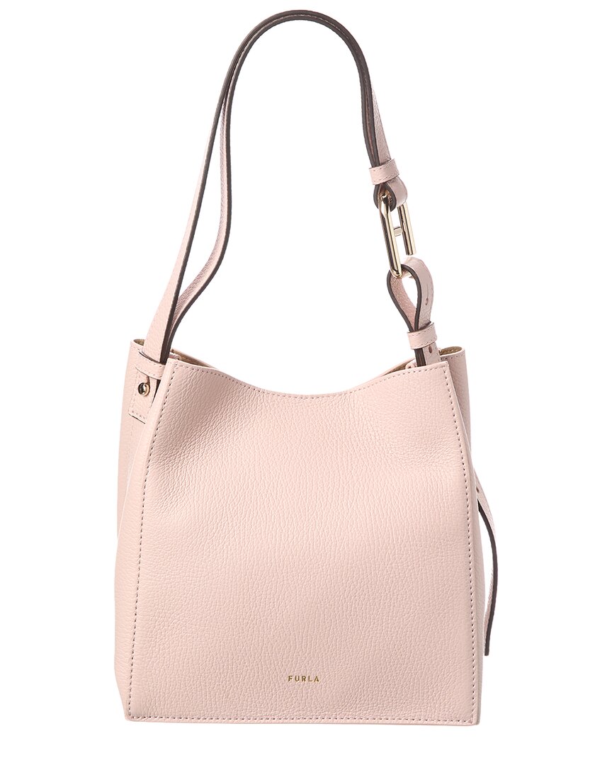Furla Nuvola Mini Leather Bucket Bag 20