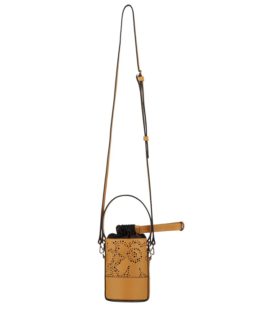 Marimekko Imprint Nano Unikko Leather Bucket Bag