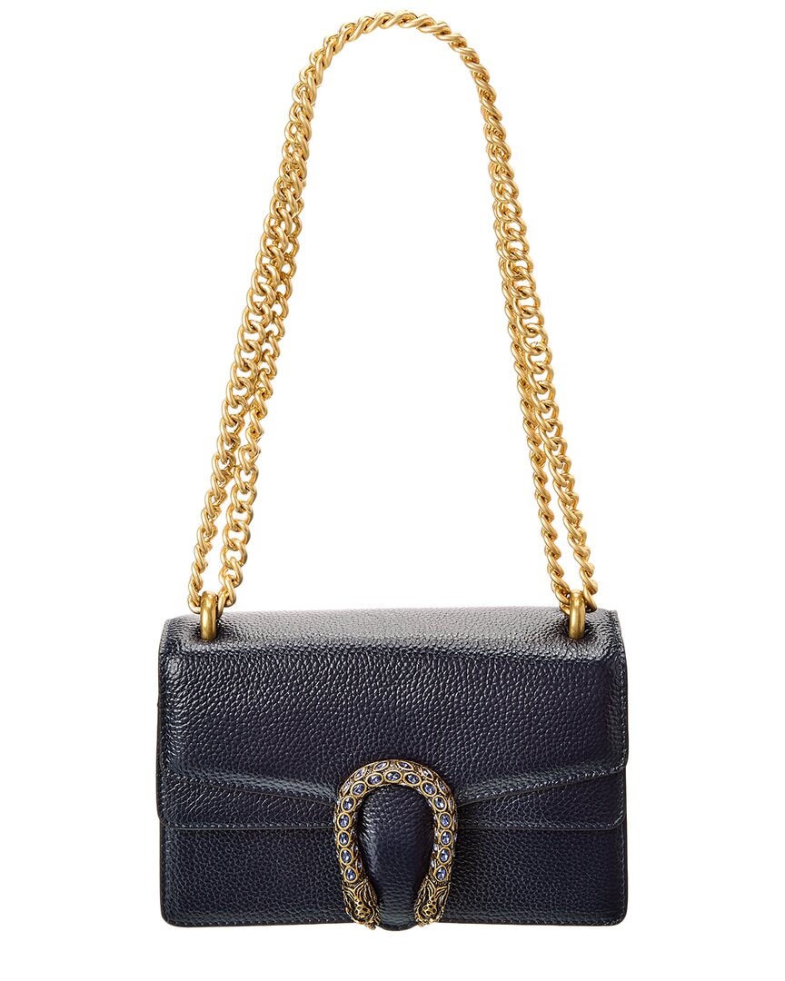 Tiffany & Fred Paris Crystal Dragon Medium Leather Crossbody In Black