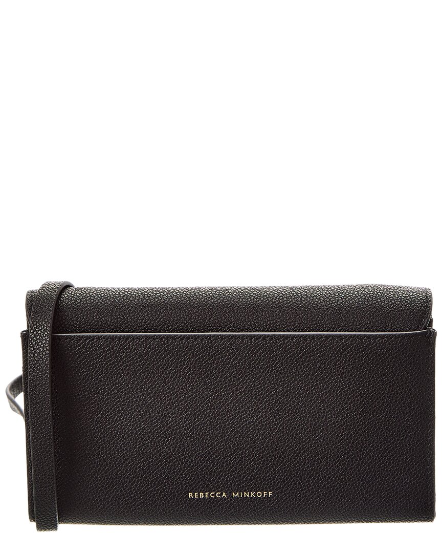 Rebecca Minkoff Gabby Leather Wallet On Chain In Black