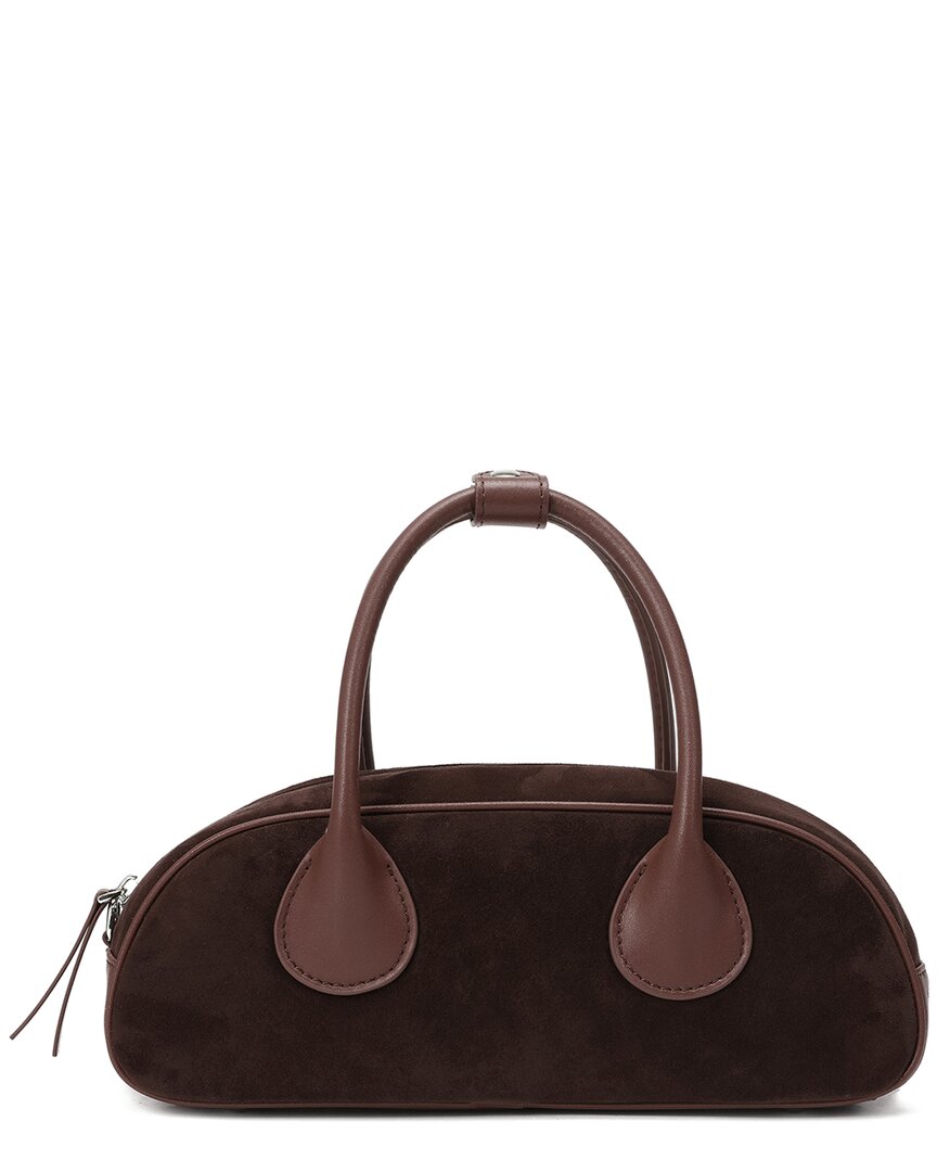 DNU TIFFANY & FRED TIFFANY & FRED PARIS SUEDE & LEATHER SATCHEL