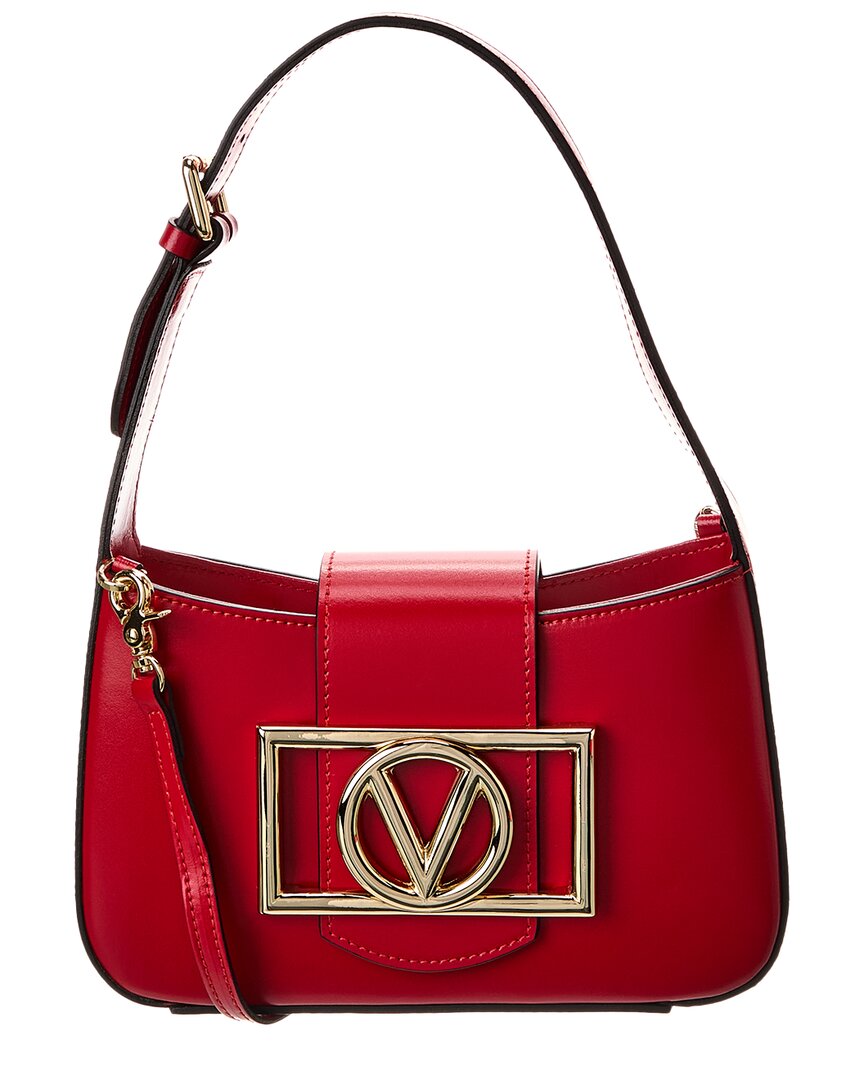 Valentino By Mario Valentino Kai Super V Leather Crossbody In Red