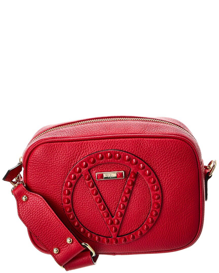 Valentino By Mario Valentino Mia Rock Leather Crossbody In Red