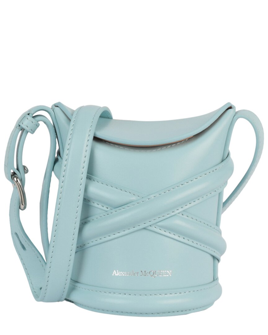 Alexander McQueen The Curve Mini Leather Bucket Bag