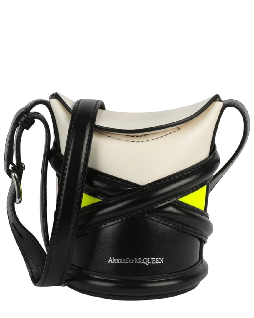 Alexander McQueen The Curve Mini Leather Bucket Bag