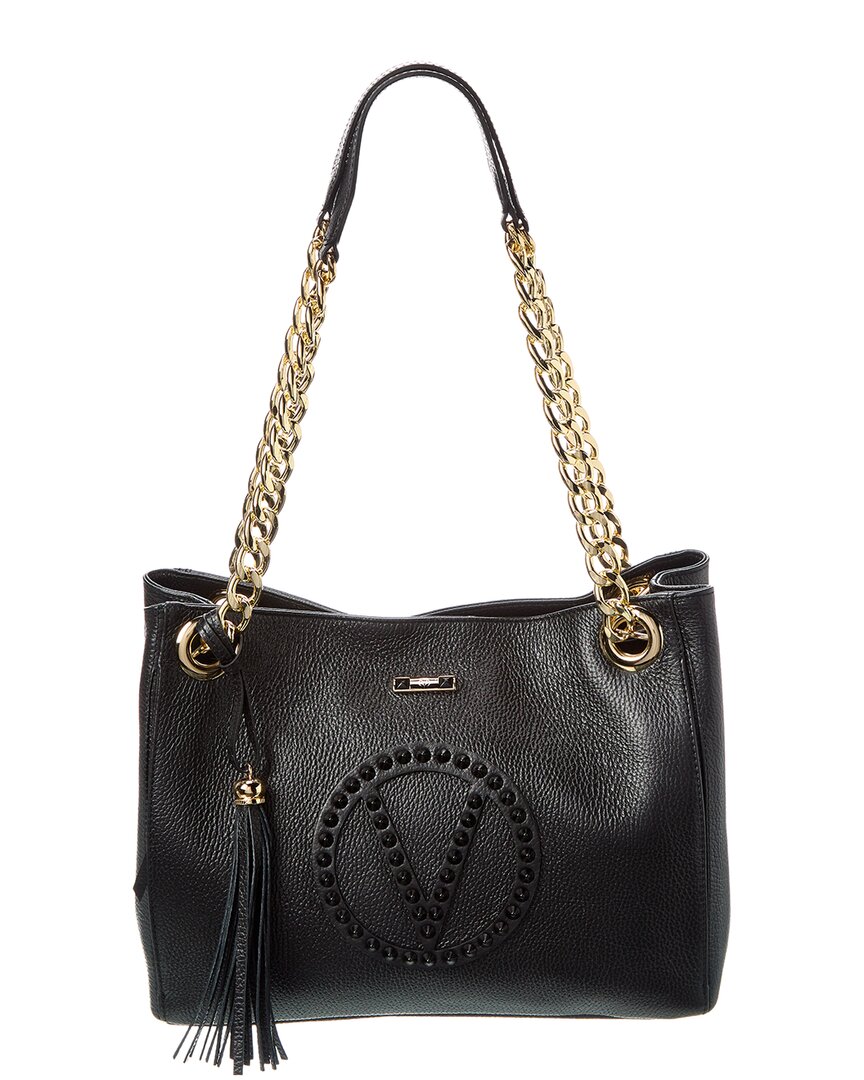 Valentino By Mario Valentino Luisa Rock Leather Shoulder Bag