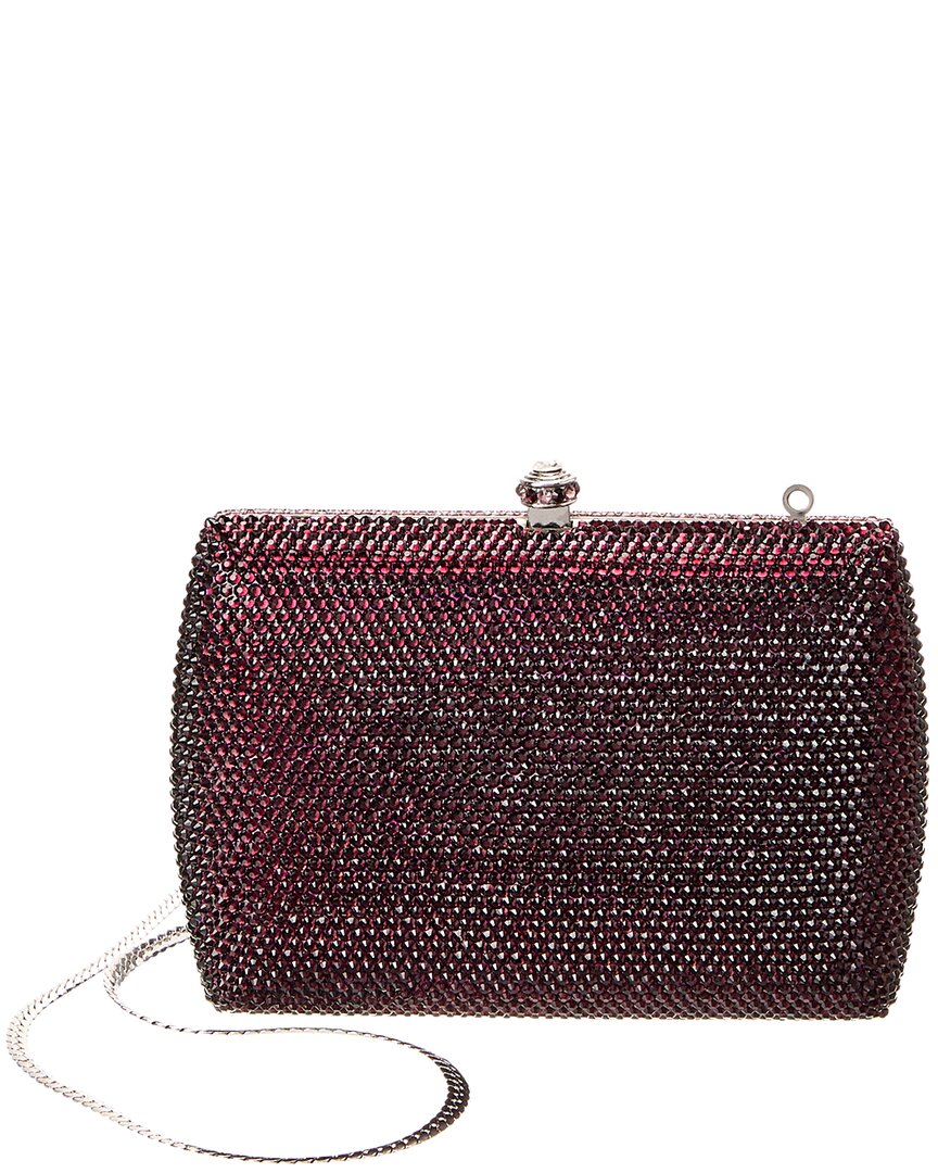 Aquaswiss Aqs Double Sided Sage Crystal Clutch In Burgundy