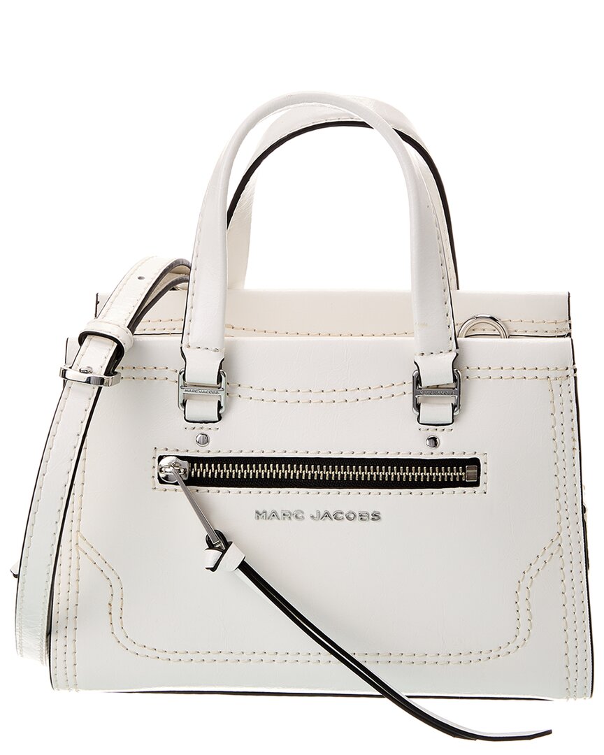 Marc Jacobs Small Leather Satchel In White