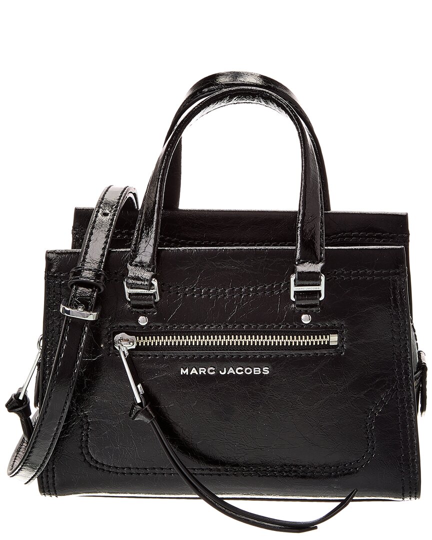 Marc Jacobs Small Leather Satchel In Black