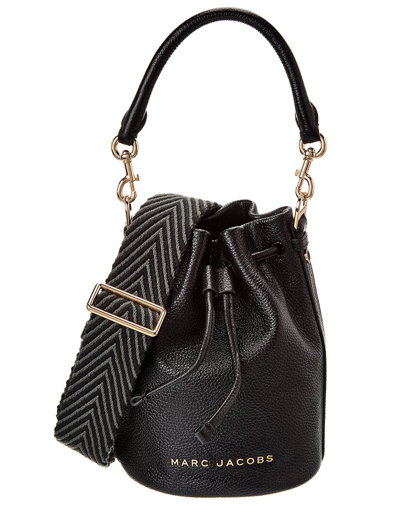 Marc Jacobs Leather Bucket Bag In Black
