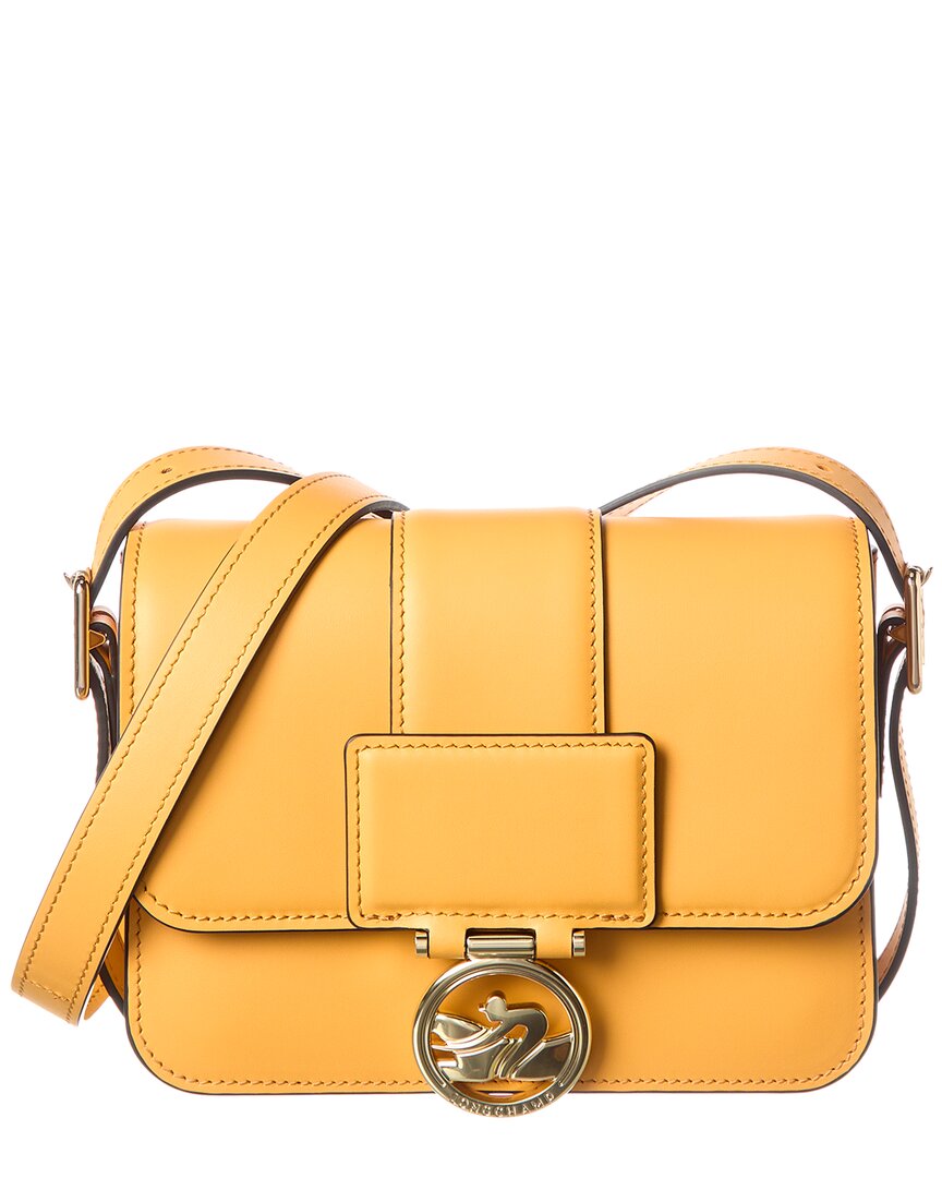 Longchamp Box-trot Small Crossbody Bag In Yellow