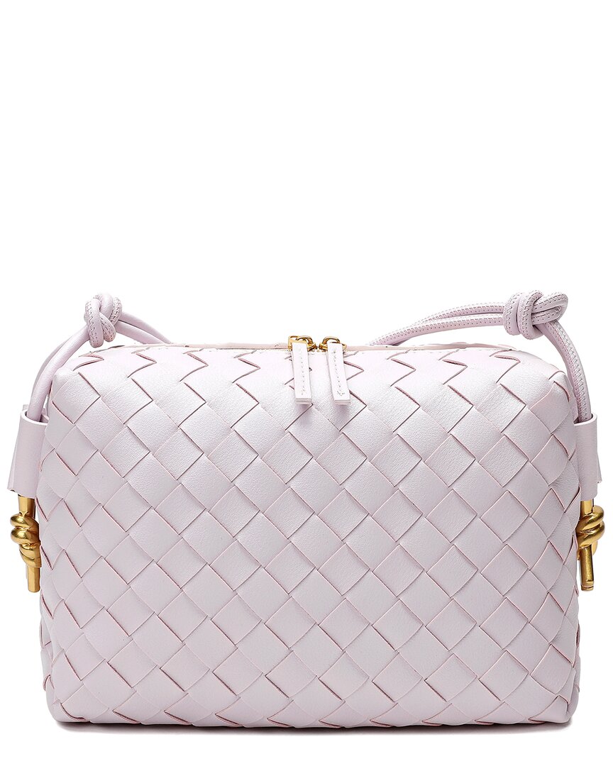 Tiffany & Fred Paris Large Woven Leather Crossbody