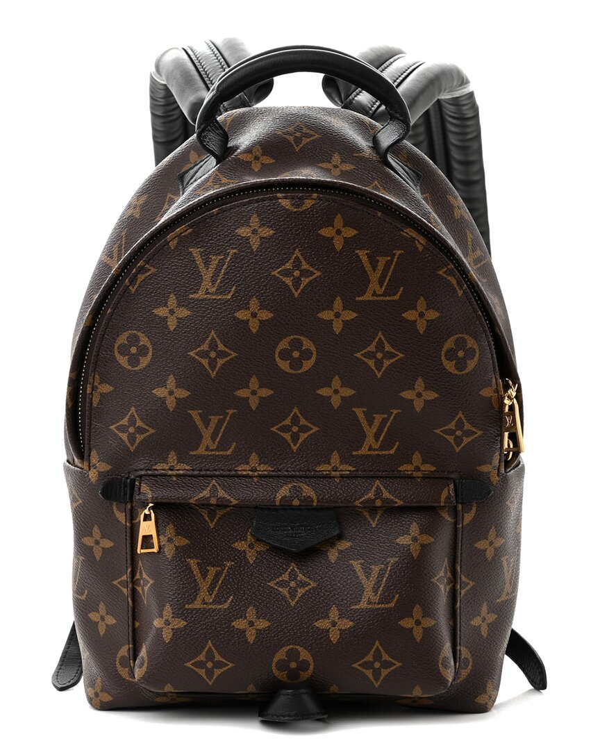 Pre-owned Louis Vuitton Brown Monogram Coated Canvas Palm Springs Backpack Pm (authentic Pre-loved)