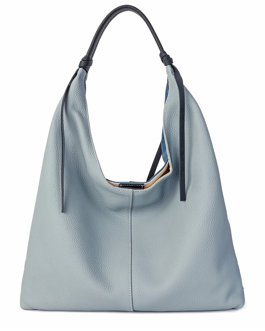 Tiffany & Fred Paris Full-grain Leather Tote In Blue