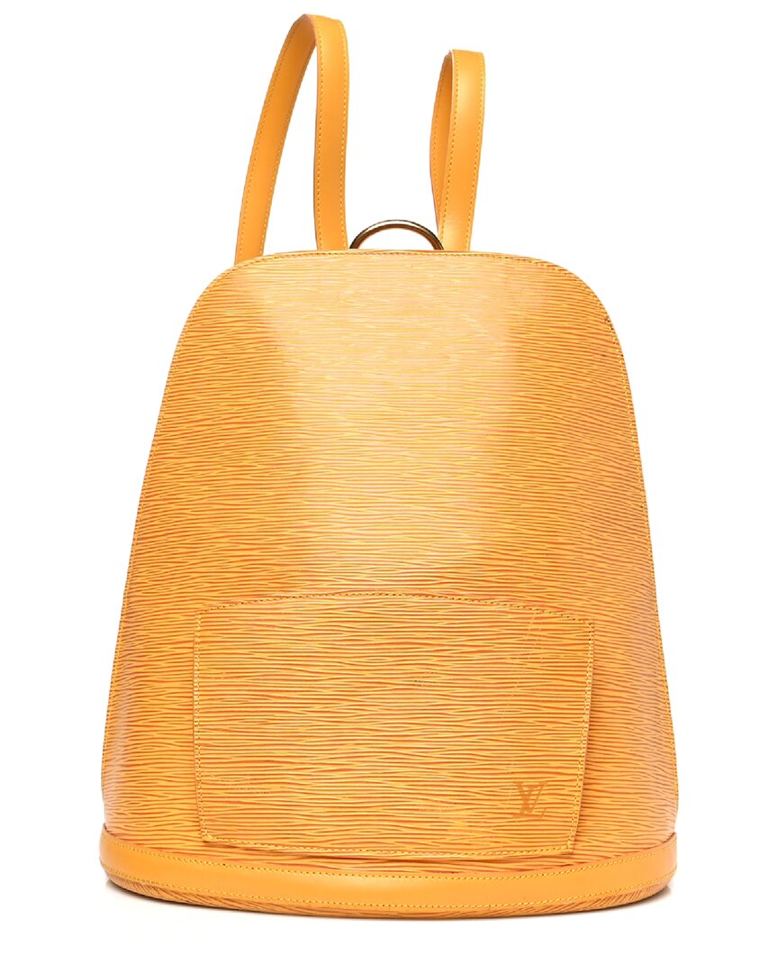 Pre-owned Louis Vuitton Yellow Epi Leather Gobelins Backpack (authentic )