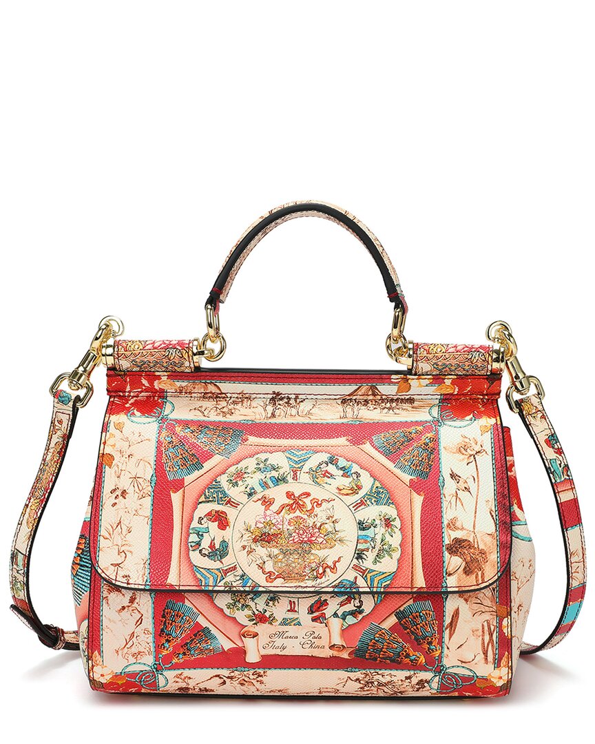 Tiffany & Fred Paris Saffiano Painted Leather Top-handle Satchel
