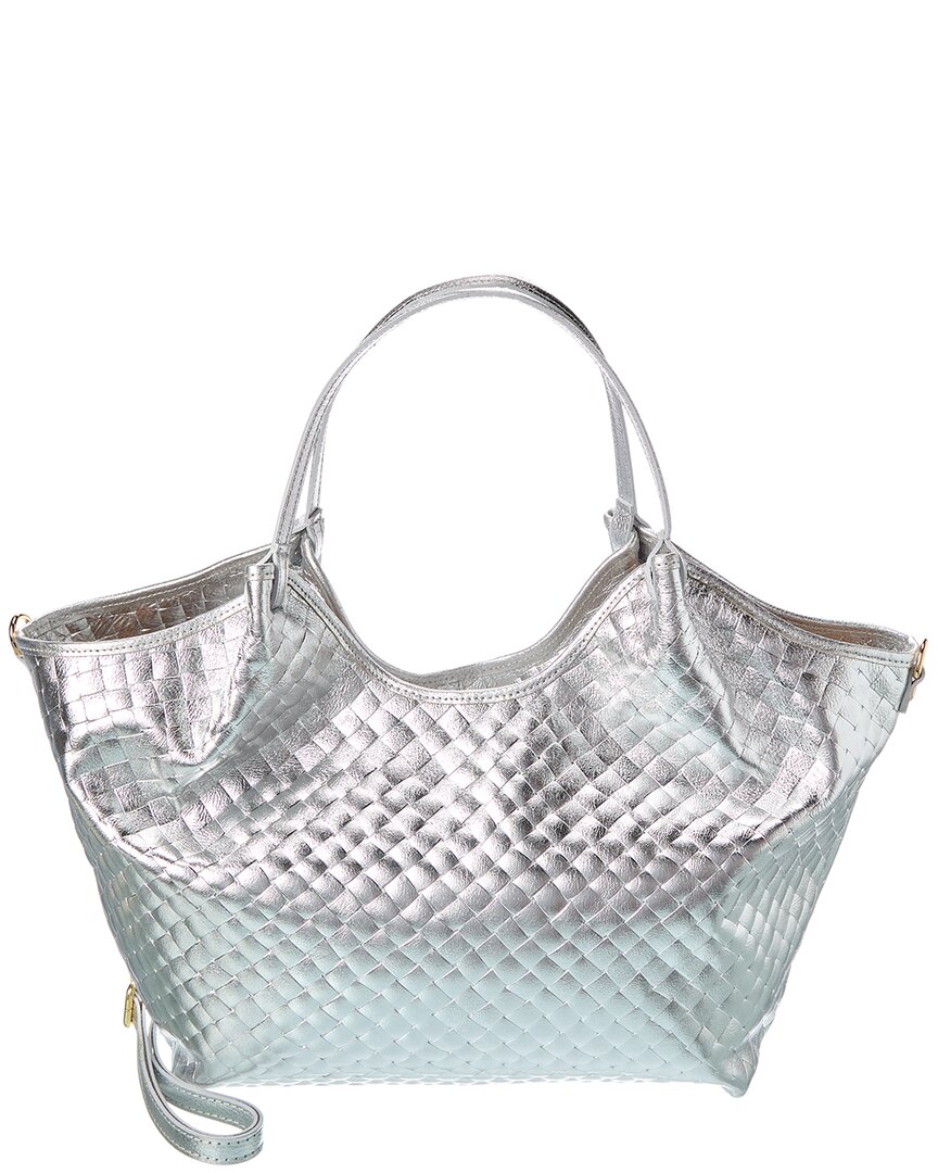Persaman New York Yara Metallic Leather Tote
