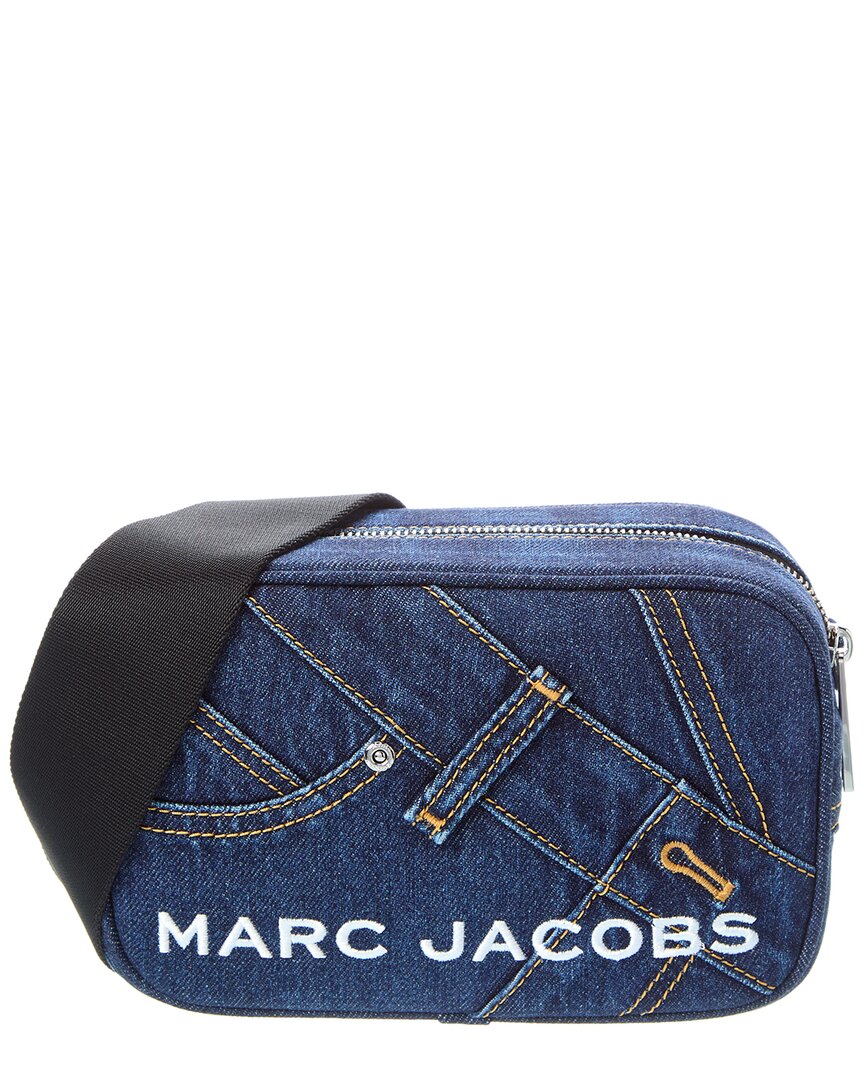 Marc Jacobs Pieced Denim Bold Flash Camera Bag In Blue