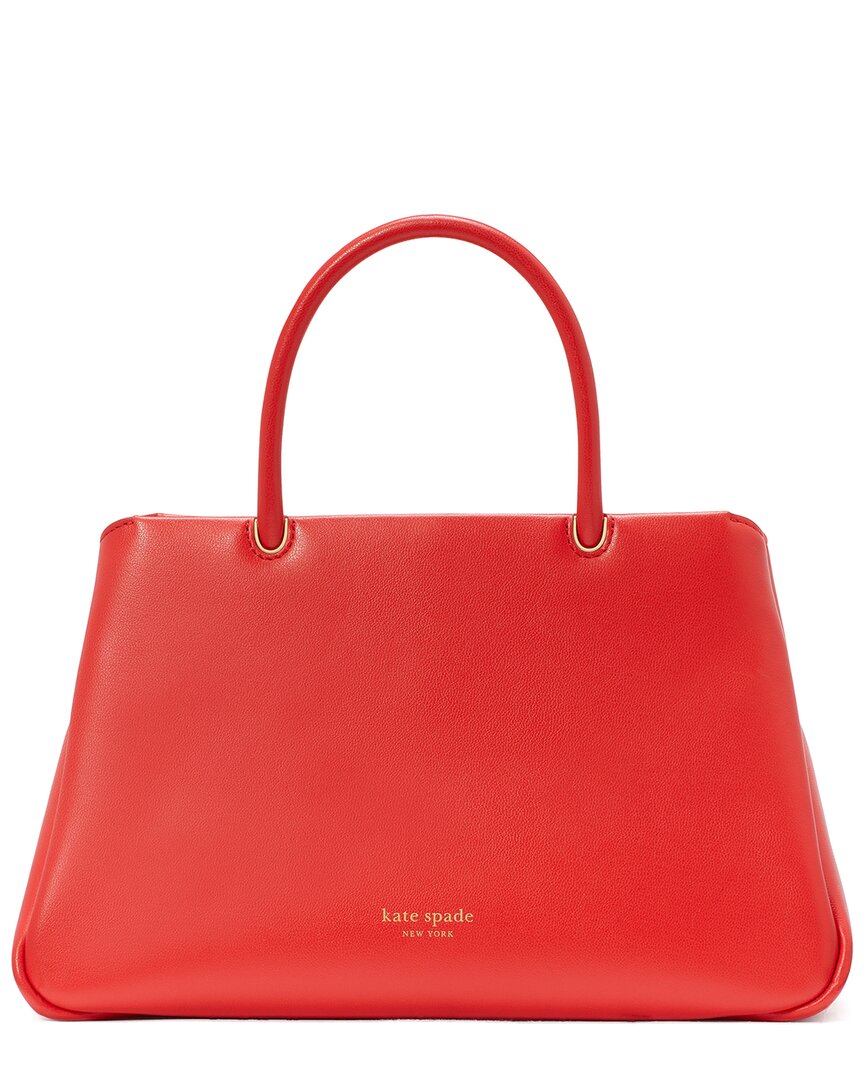 Kate Spade New York Grace Fine Grain Leather Medium Satchel In Red