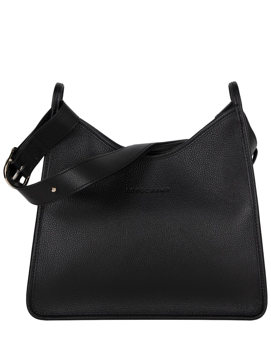 Longchamp Le Foulonn Medium Leather Hobo Bag