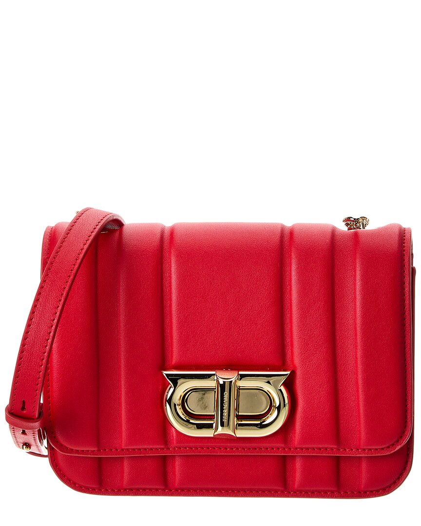 Ferragamo Gancini Mini Leather Shoulder Bag