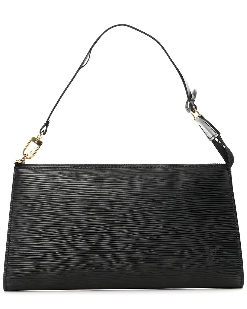 Pre-owned Louis Vuitton Black Epi Leather Pochette Accessoires (authentic Pre-loved)