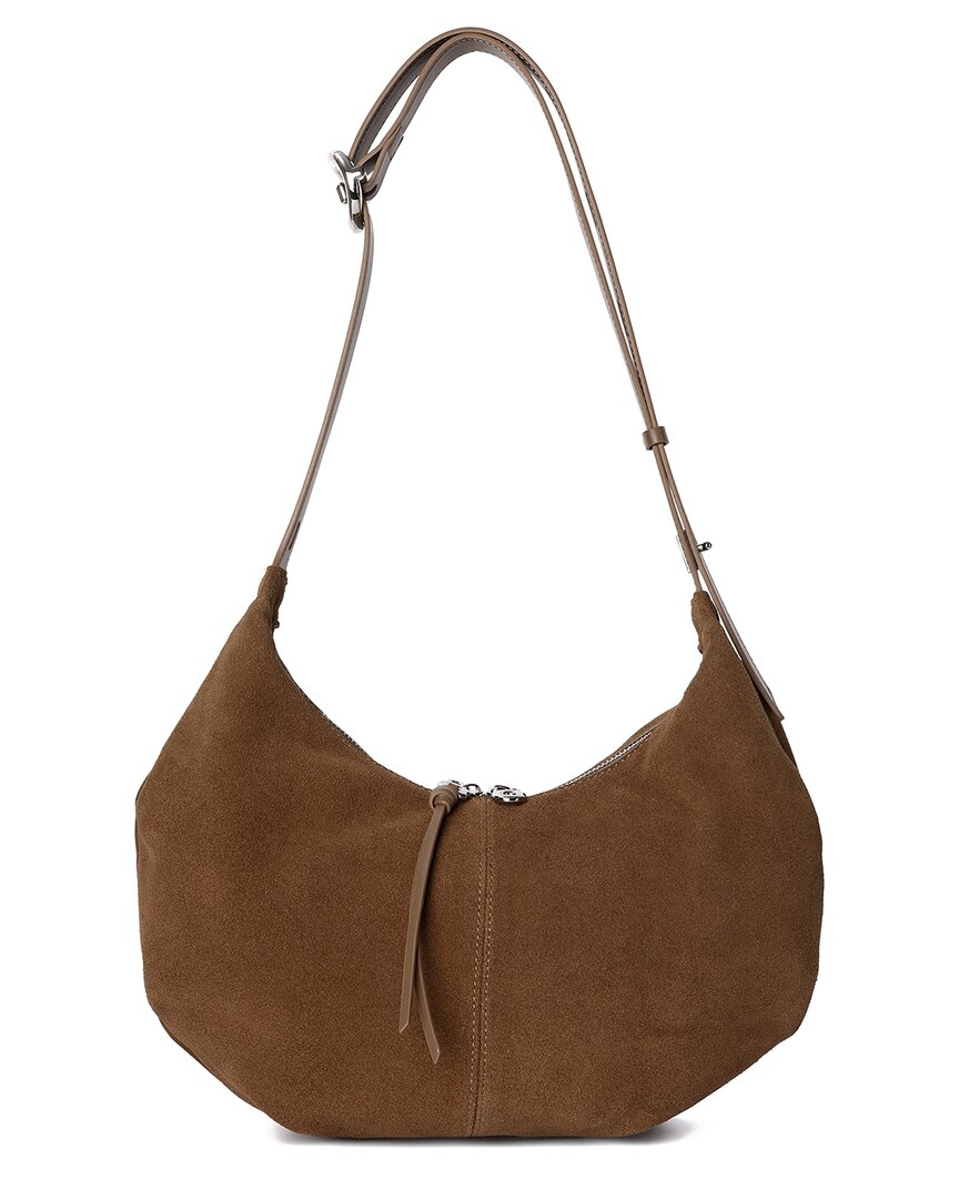 Shop Tiffany & Fred Paris Suede Shoulder Bag In Brown