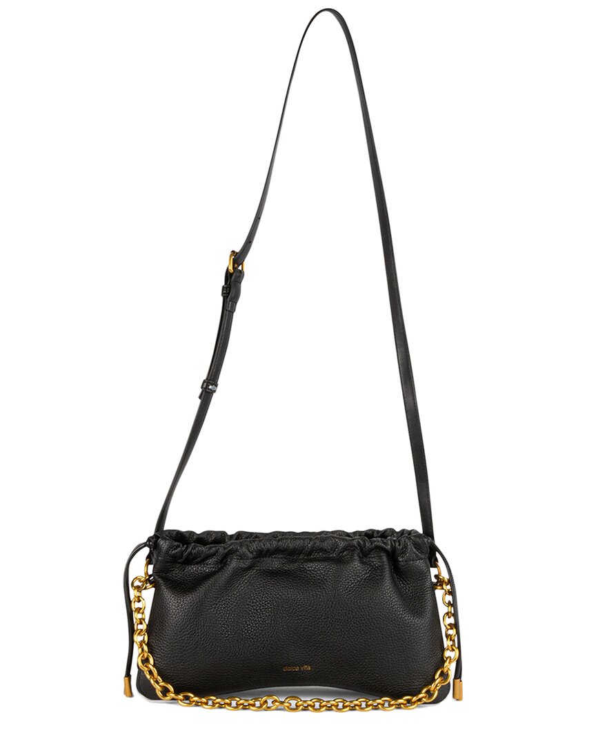 Dolce Vita Reina Leather Shoulder Crossbody In Black