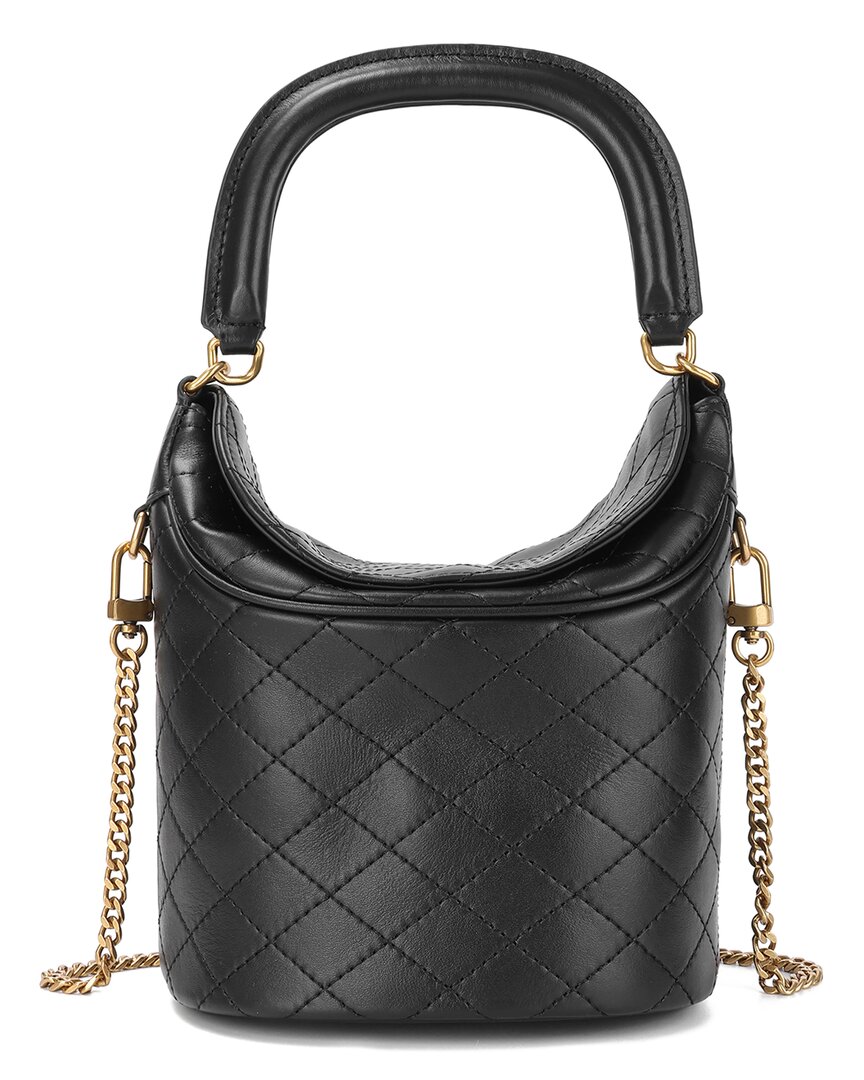 Tiffany & Fred Paris Quilted & Structured Top-Handle Shoulder Bag
