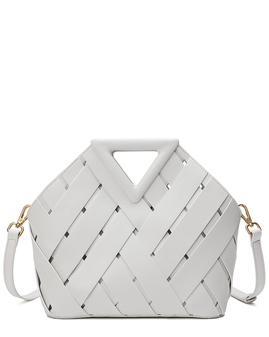 Removable Perforated Leather Shoulder Bag