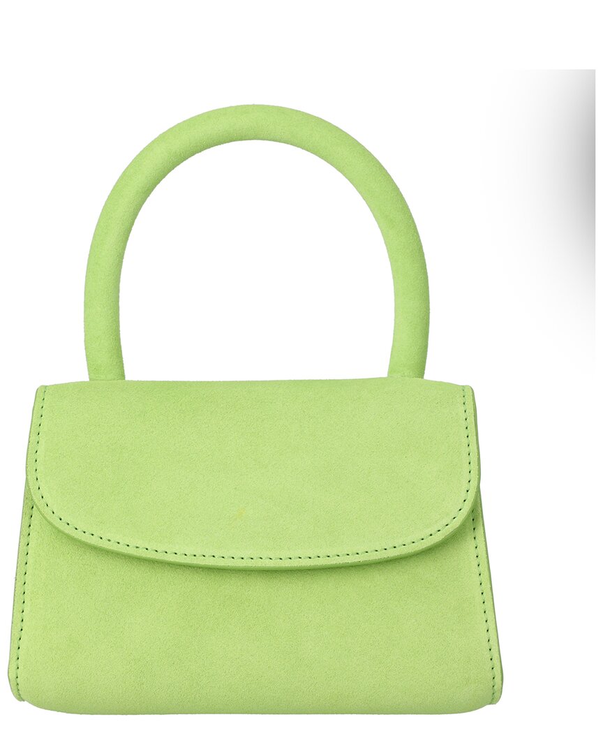 By Far Leather Mini Bag In Green