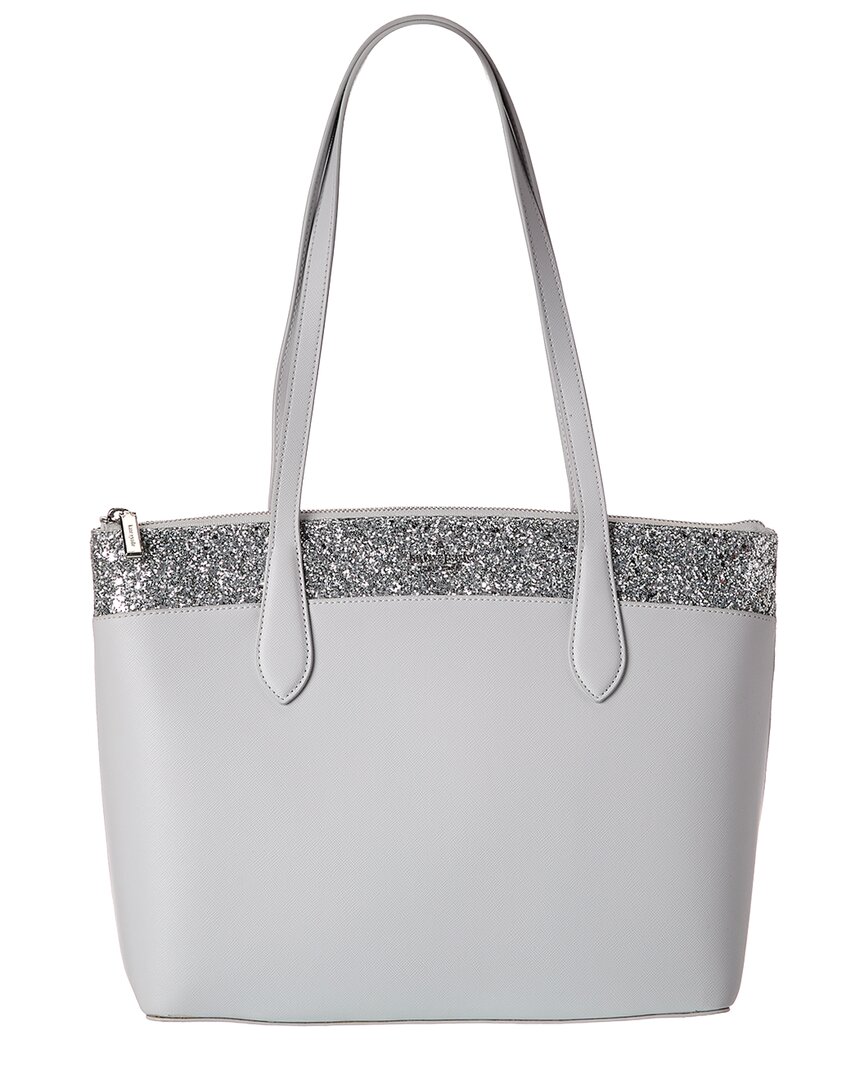 Kate Spade New York Flash Glitter Tote In Gray