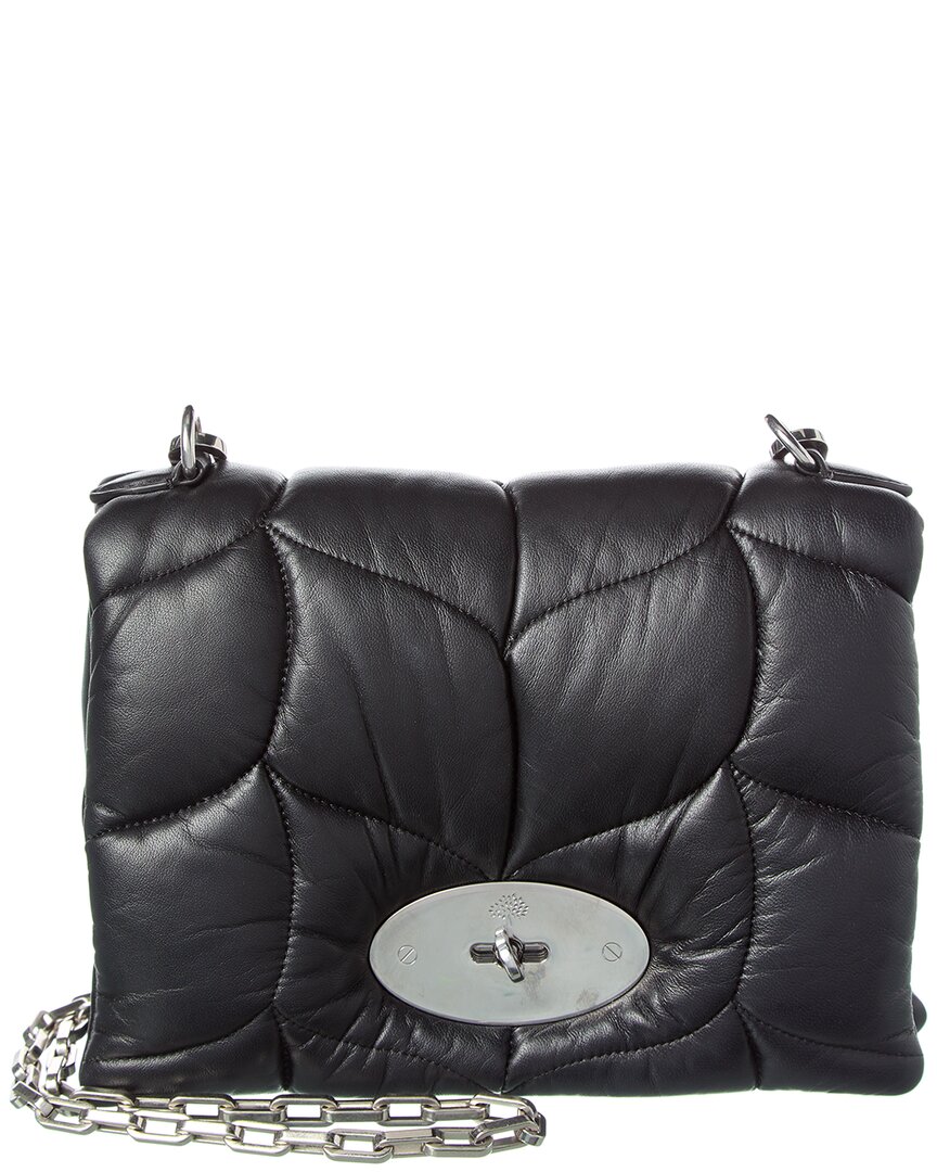 Mulberry Little Softie Leather Shoulder Bag In Black