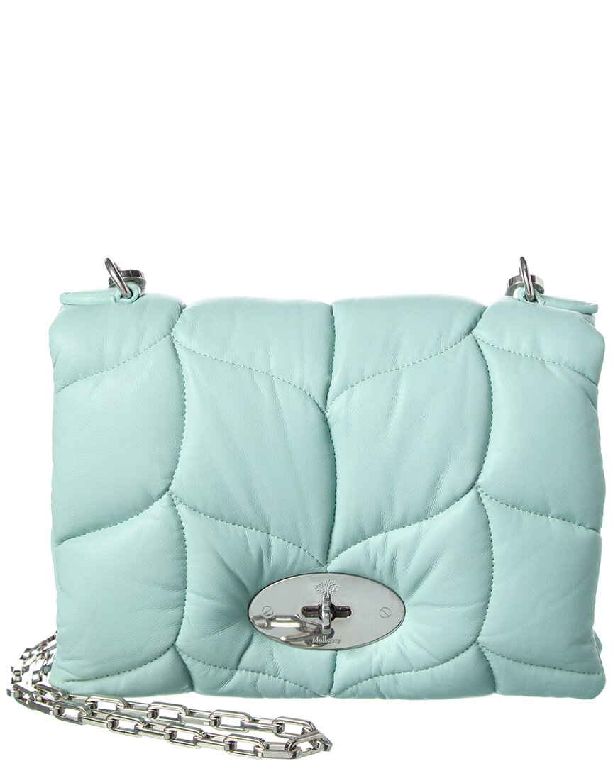 Mulberry Little Softie Leather Shoulder Bag In Blue