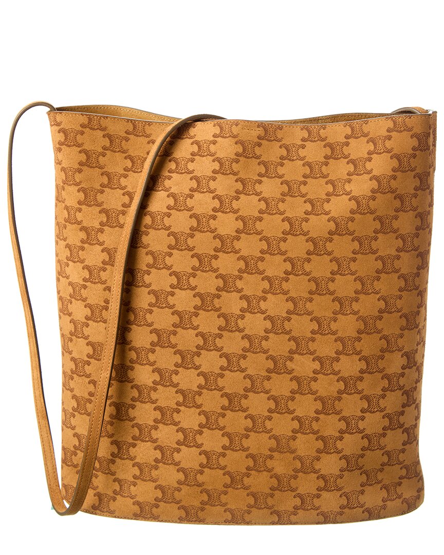CELINE Suede Bucket Bag