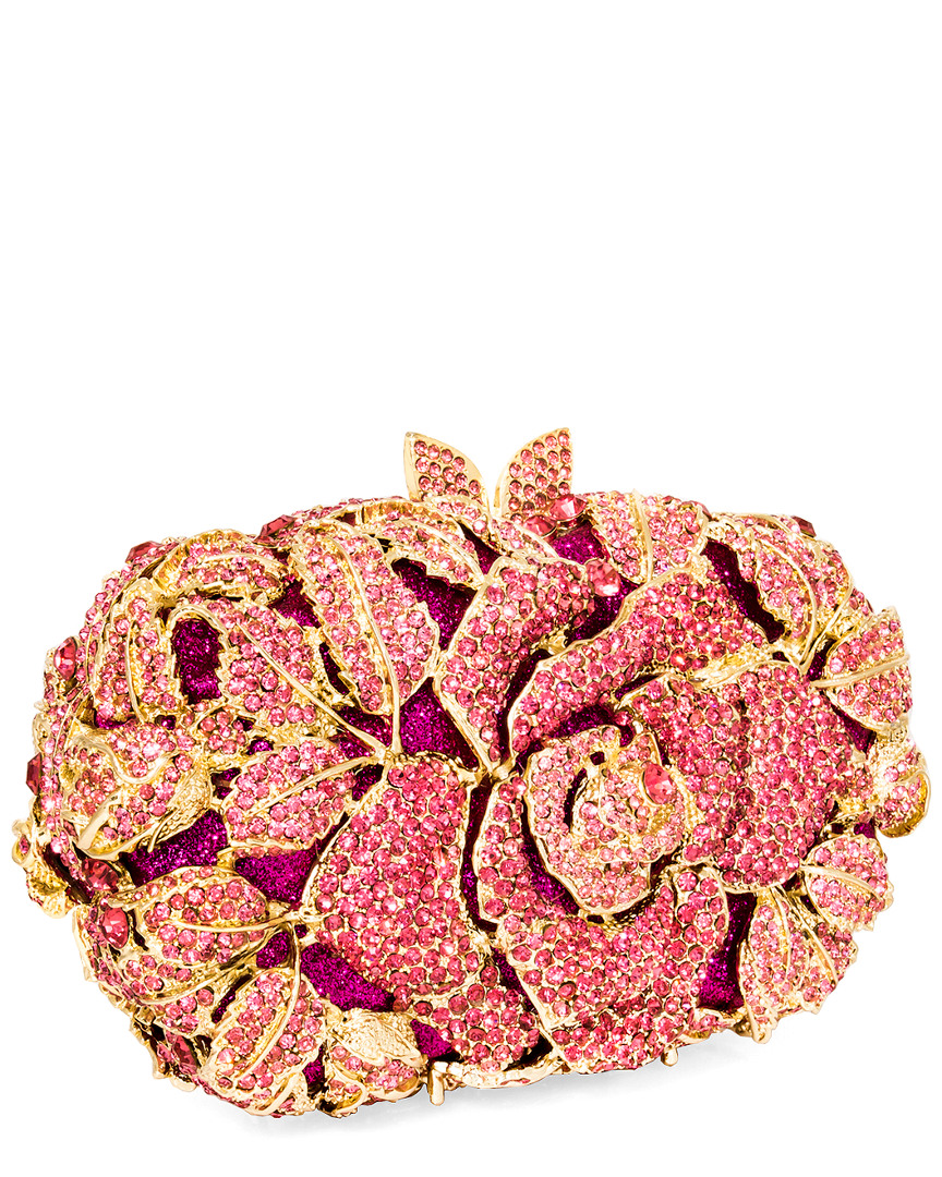 Aquaswiss Aqs Flower Crystal Clutch In Nocolor
