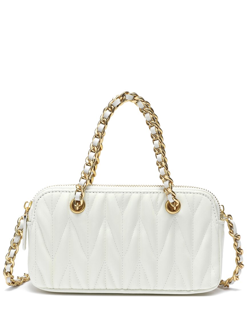 Tiffany & Fred Paris Quilted Lambskin Crossbody