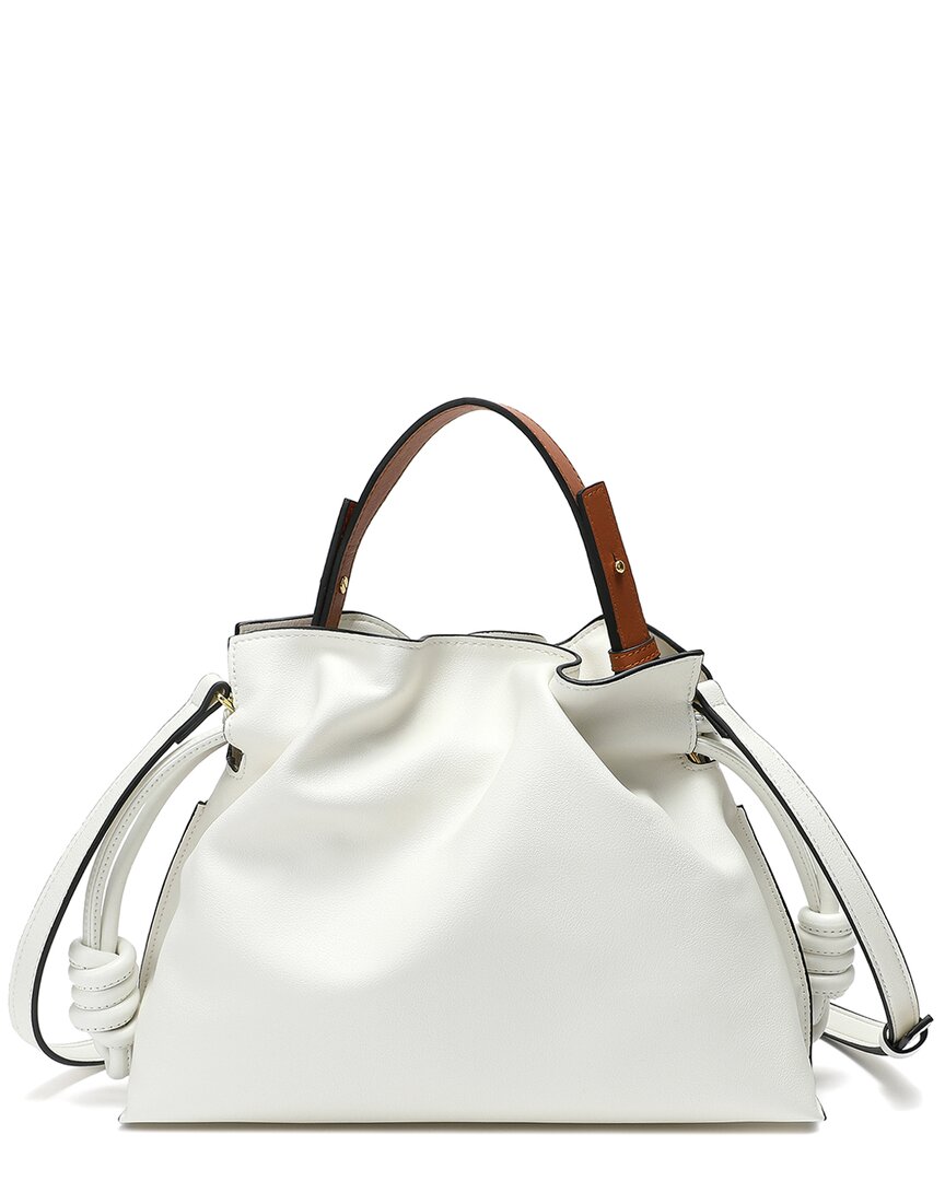 TIFFANY & FRED PARIS TIFFANY & FRED PARIS WOVEN LEATHER TOP-HANDLE CROSSBODY BAG