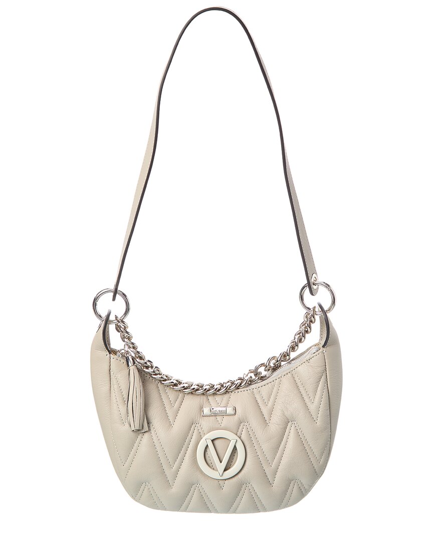 Valentino By Mario Valentino Lily Diamond Leather Satchel In Grey